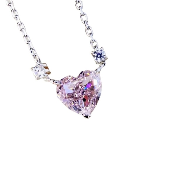 Dainty Crystal Heart Necklace - Picture 5 of 13